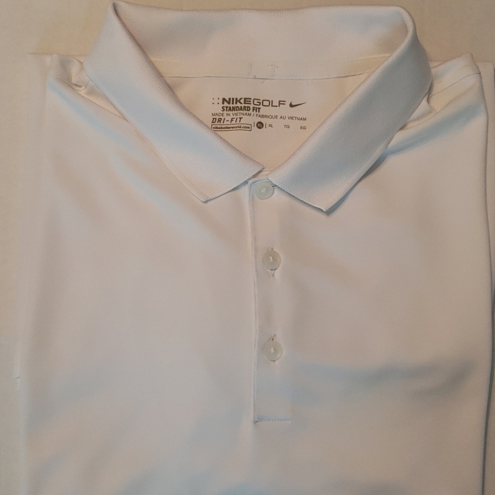 Nike | Men's White Activewear Tiburon Golf Club Omaha NE Polo XL
